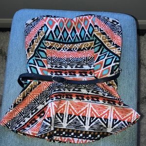 Strapless Peplum Top